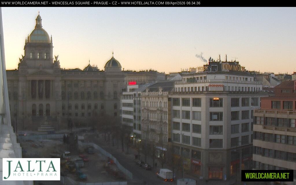 Archived image Webcam Wenceslas Square in Prague
