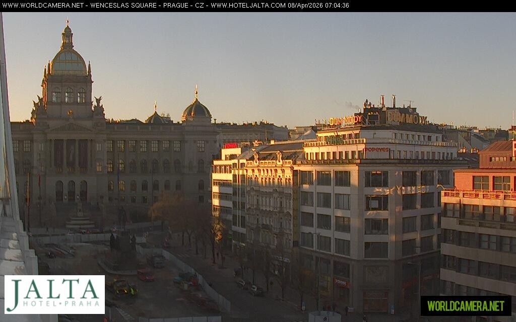 Archived image Webcam Wenceslas Square in Prague