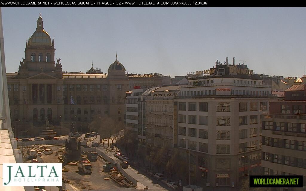 Archived image Webcam Wenceslas Square in Prague