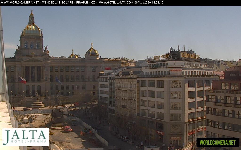 Archived image Webcam Wenceslas Square in Prague