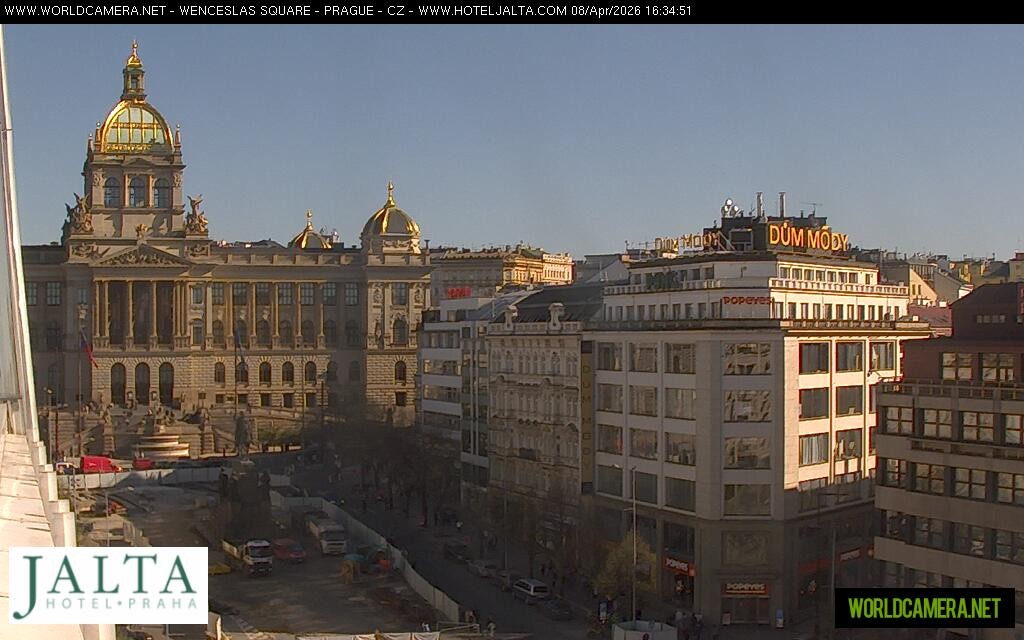 Archived image Webcam Wenceslas Square in Prague