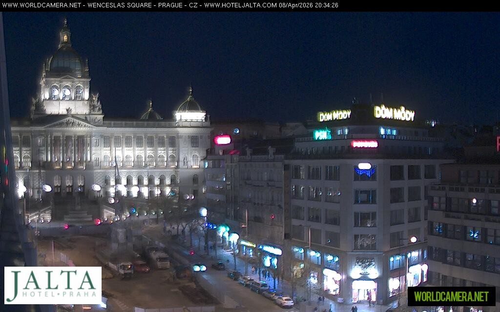 Archiv Foto Webcam Der Wenzelsplatz in der Neustadt Prags