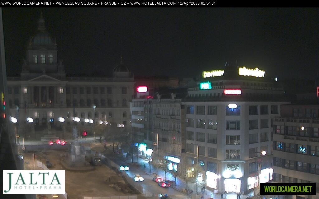 Archived image Webcam Wenceslas Square in Prague