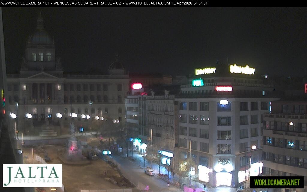 Archived image Webcam Wenceslas Square in Prague
