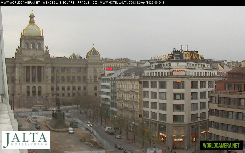Archived image Webcam Wenceslas Square in Prague