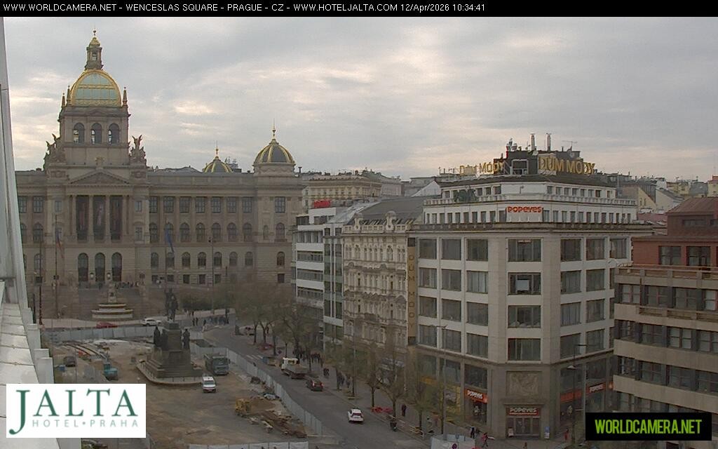Archived image Webcam Wenceslas Square in Prague