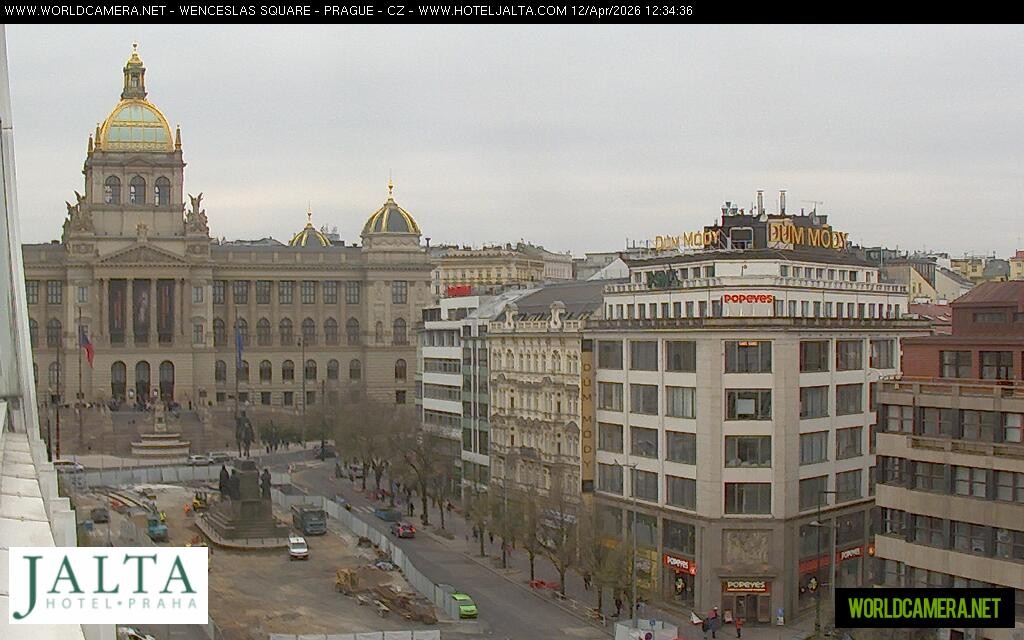 Archived image Webcam Wenceslas Square in Prague