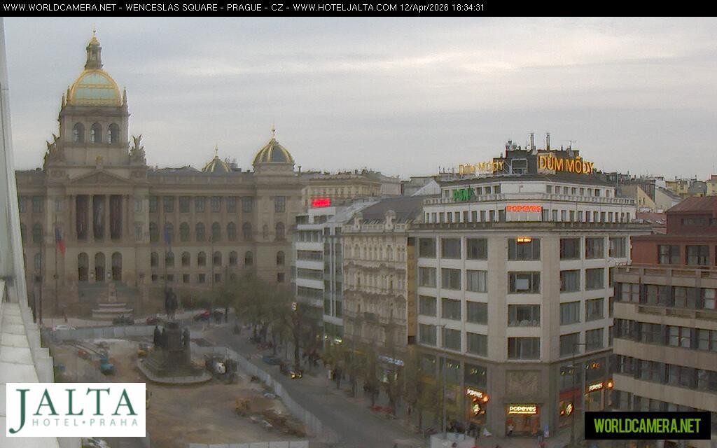 Archived image Webcam Wenceslas Square in Prague
