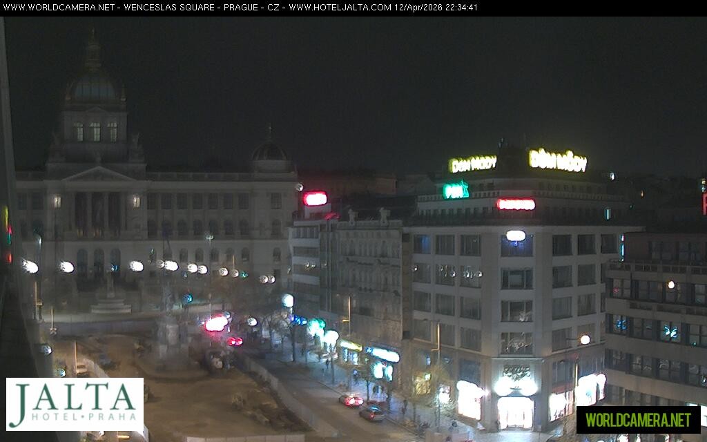 Archiv Foto Webcam Der Wenzelsplatz in der Neustadt Prags