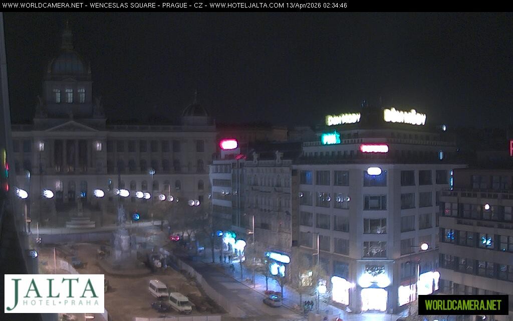Archived image Webcam Wenceslas Square in Prague