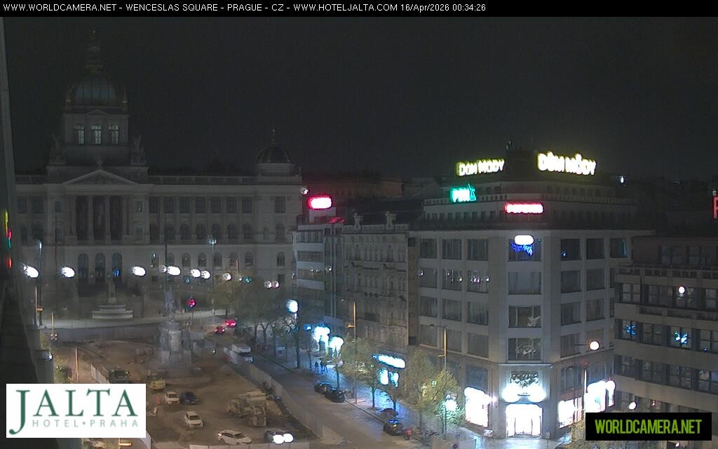 Archived image Webcam Wenceslas Square in Prague