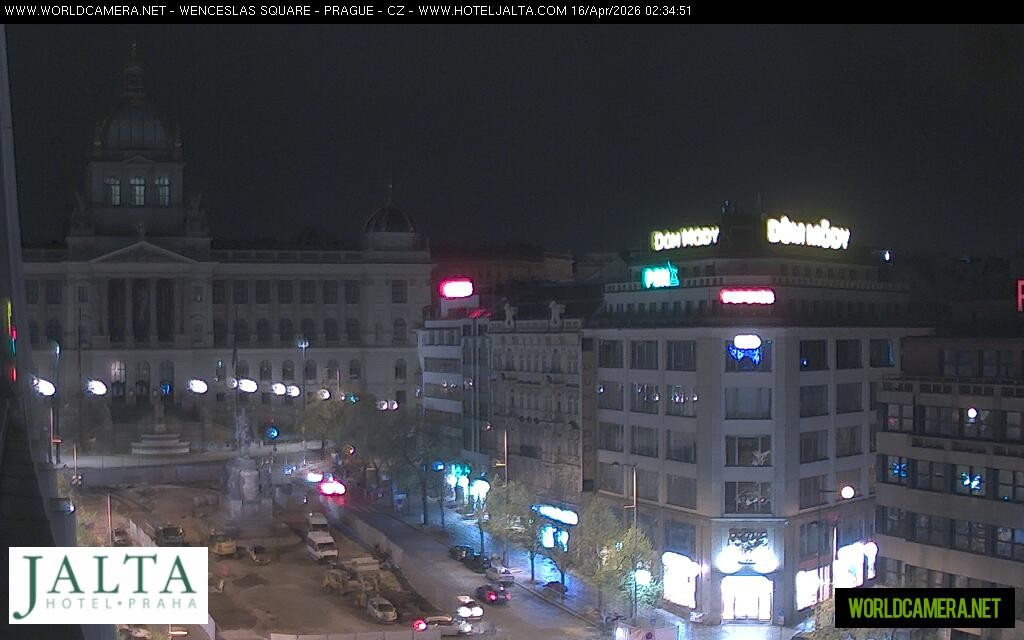 Archived image Webcam Wenceslas Square in Prague