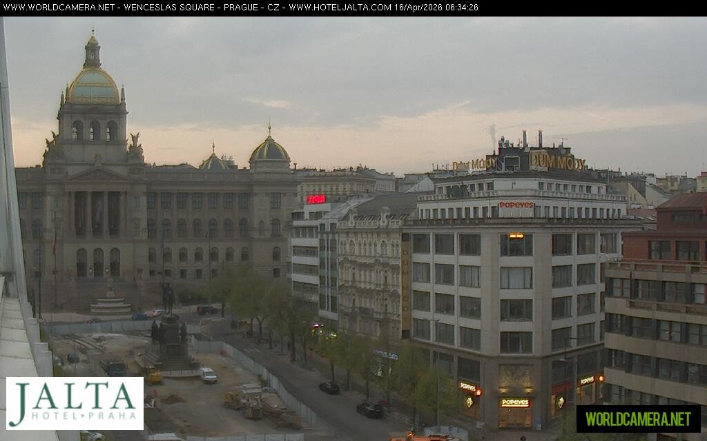 Archived image Webcam Wenceslas Square in Prague