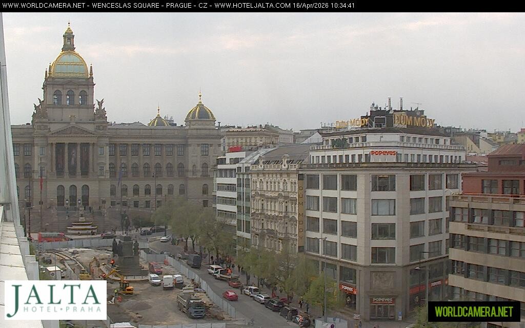Archived image Webcam Wenceslas Square in Prague