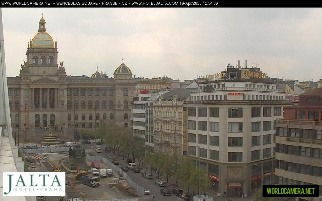 Archived image Webcam Wenceslas Square in Prague