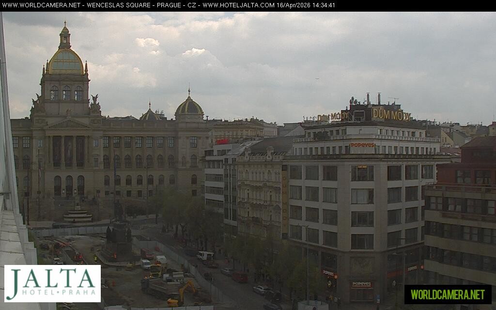 Archived image Webcam Wenceslas Square in Prague