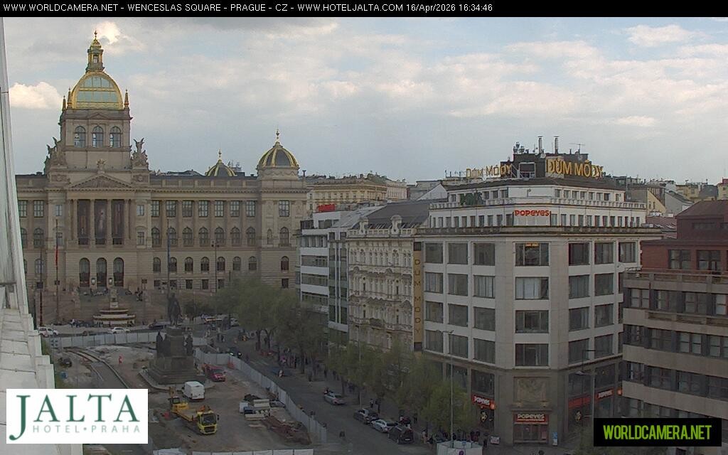 Archived image Webcam Wenceslas Square in Prague