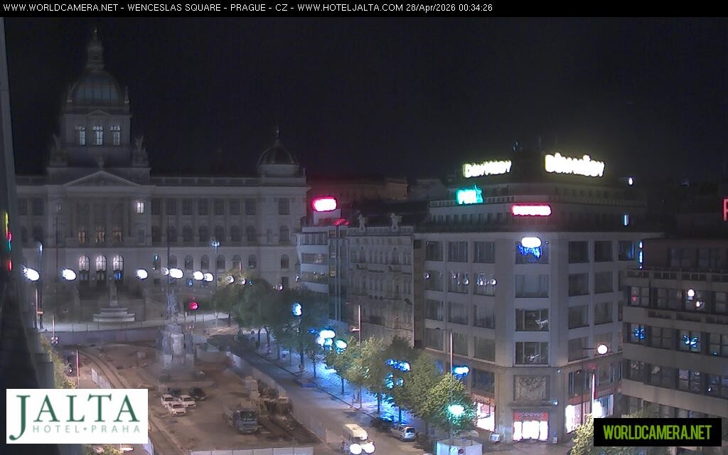 Archived image Webcam Wenceslas Square in Prague