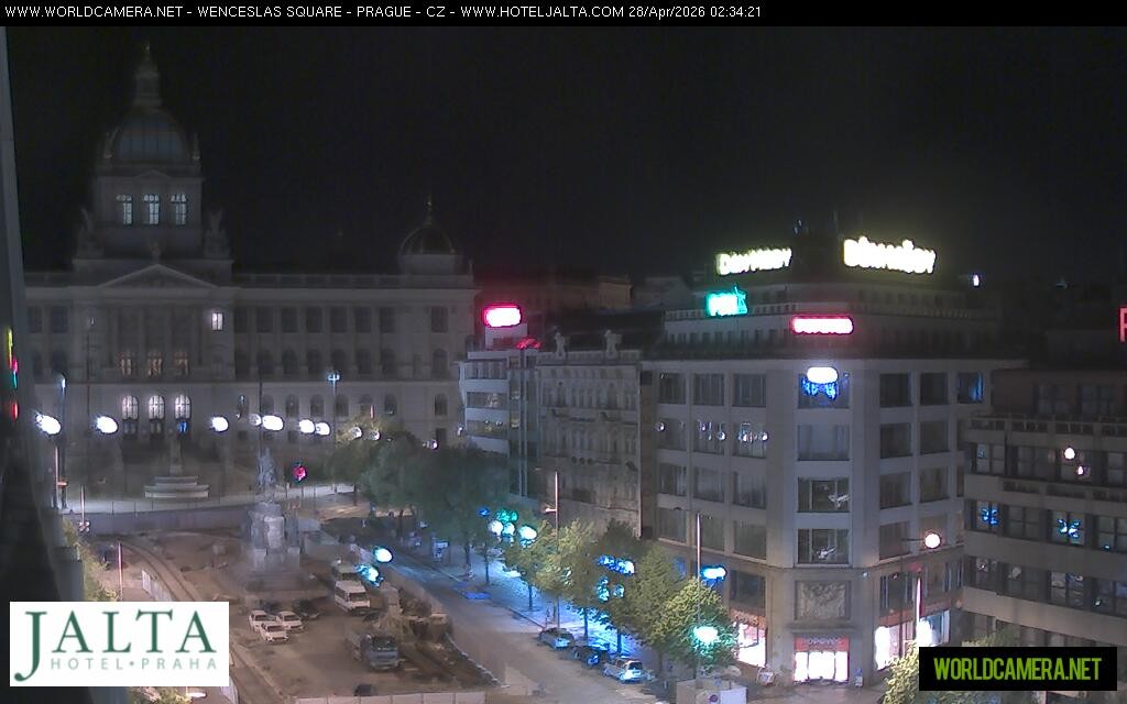 Archived image Webcam Wenceslas Square in Prague