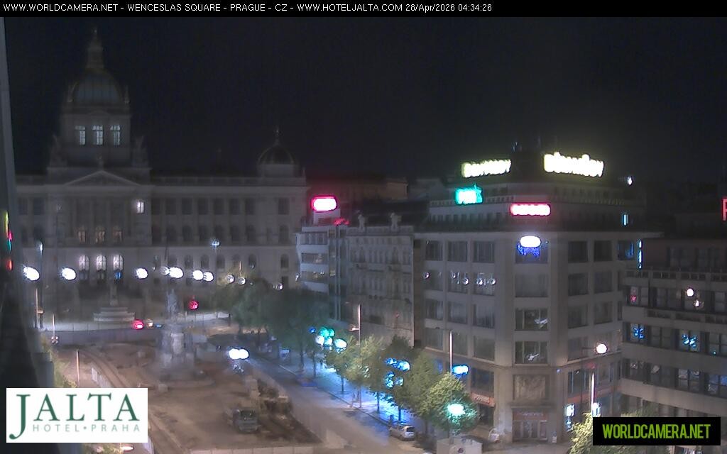 Archived image Webcam Wenceslas Square in Prague
