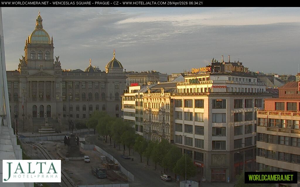 Archived image Webcam Wenceslas Square in Prague
