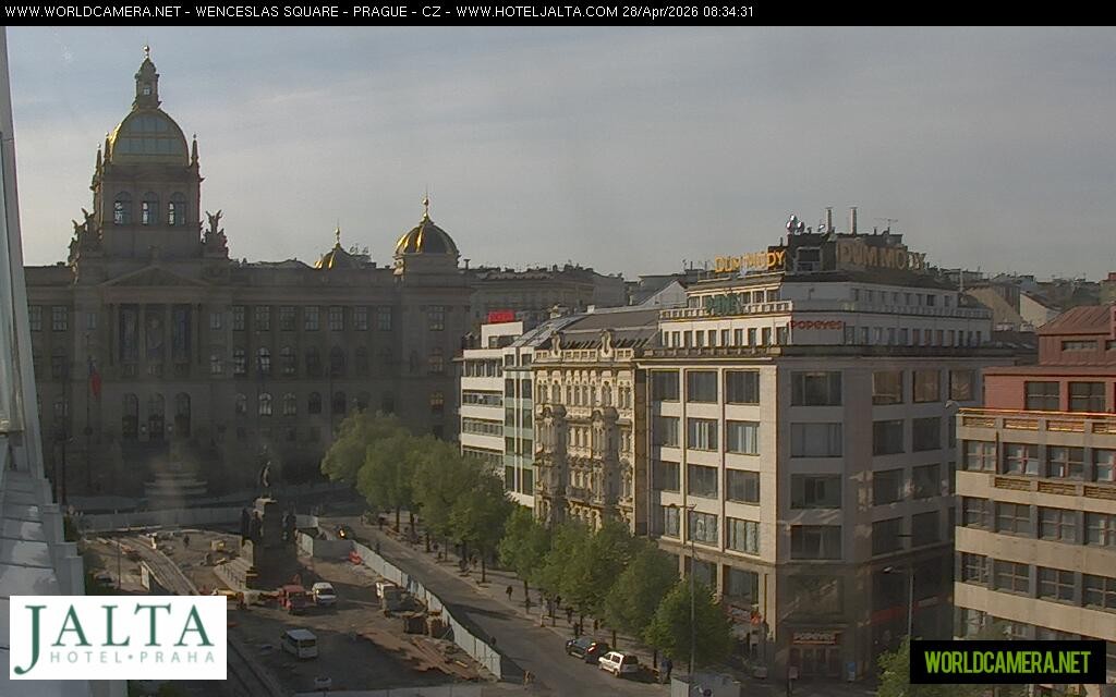 Archived image Webcam Wenceslas Square in Prague