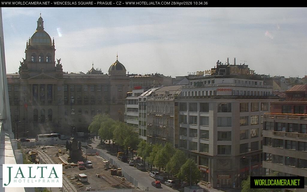 Archived image Webcam Wenceslas Square in Prague