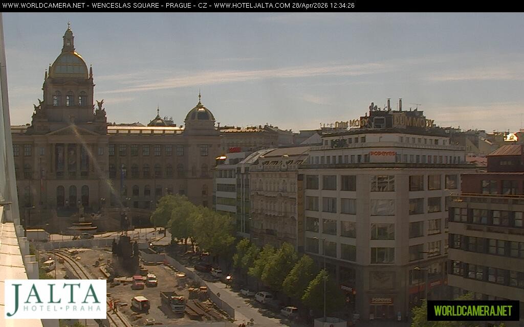 Archived image Webcam Wenceslas Square in Prague