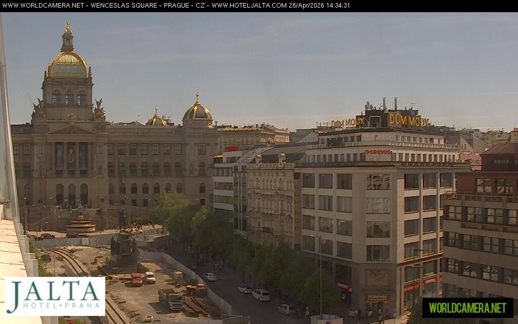 Archived image Webcam Wenceslas Square in Prague