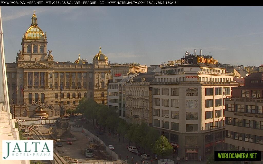 Archived image Webcam Wenceslas Square in Prague