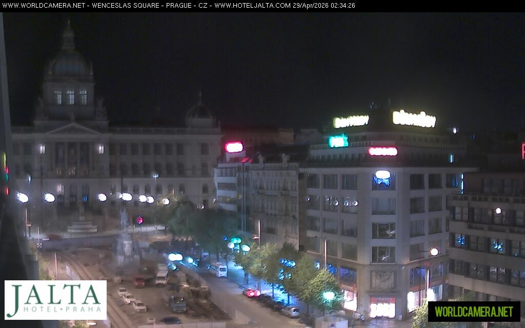Archived image Webcam Wenceslas Square in Prague