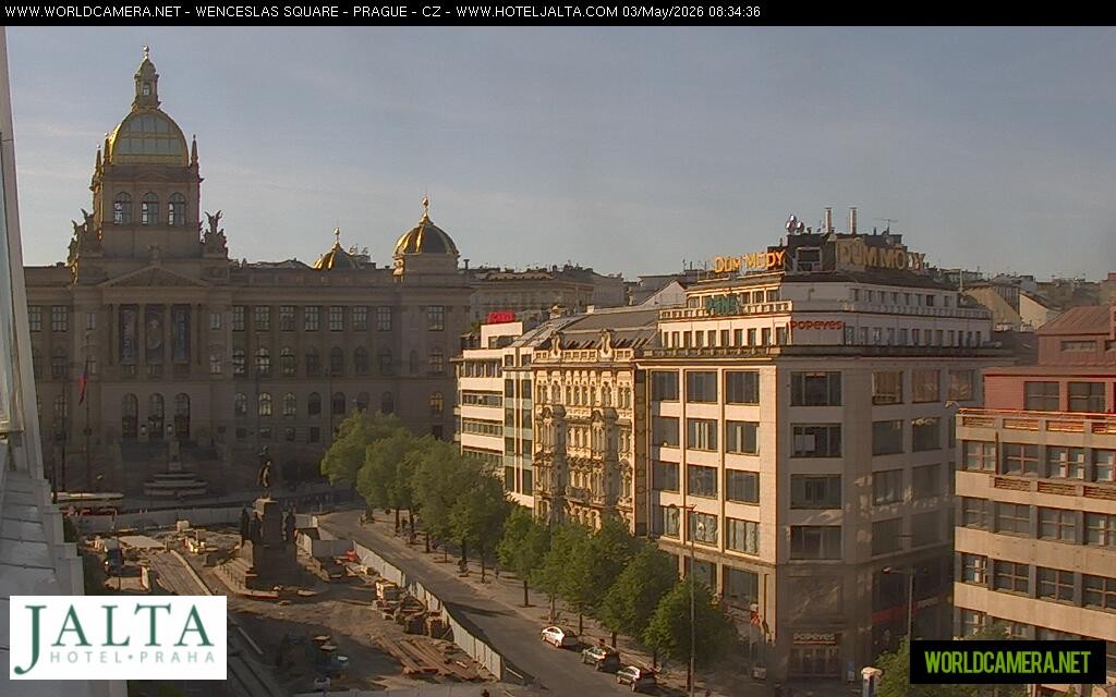 Archived image Webcam Wenceslas Square in Prague