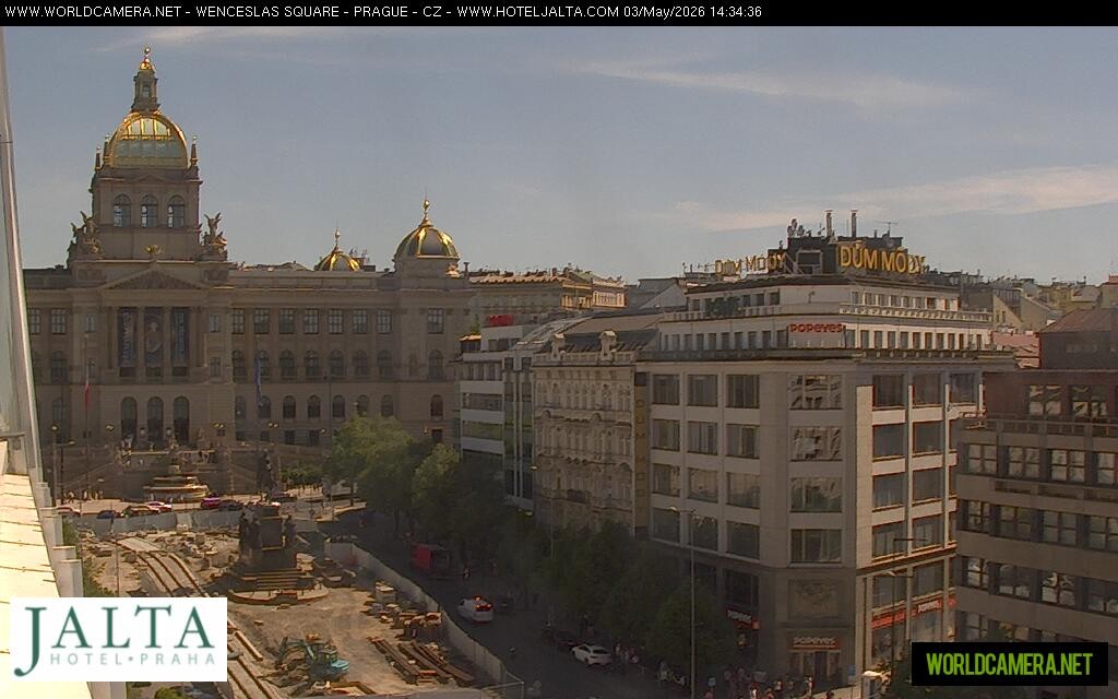 Archived image Webcam Wenceslas Square in Prague