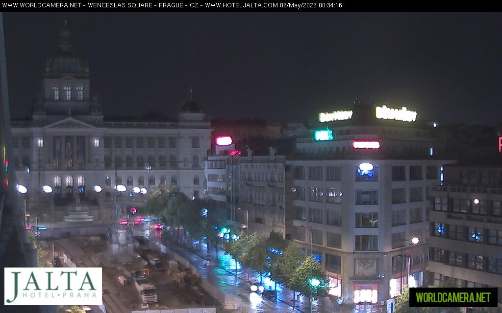 Archived image Webcam Wenceslas Square in Prague