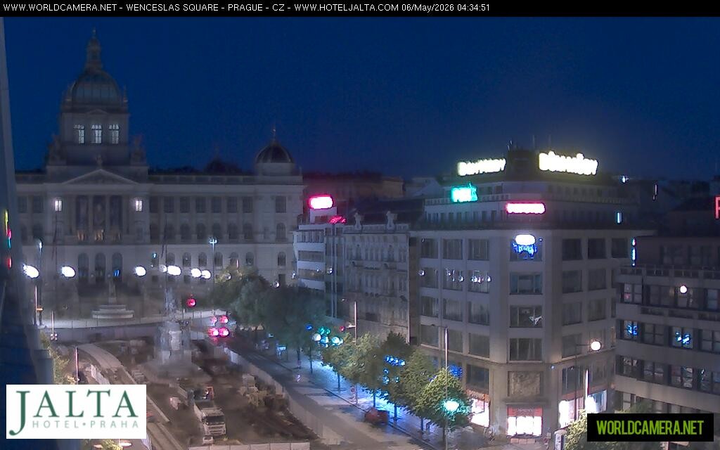 Archived image Webcam Wenceslas Square in Prague