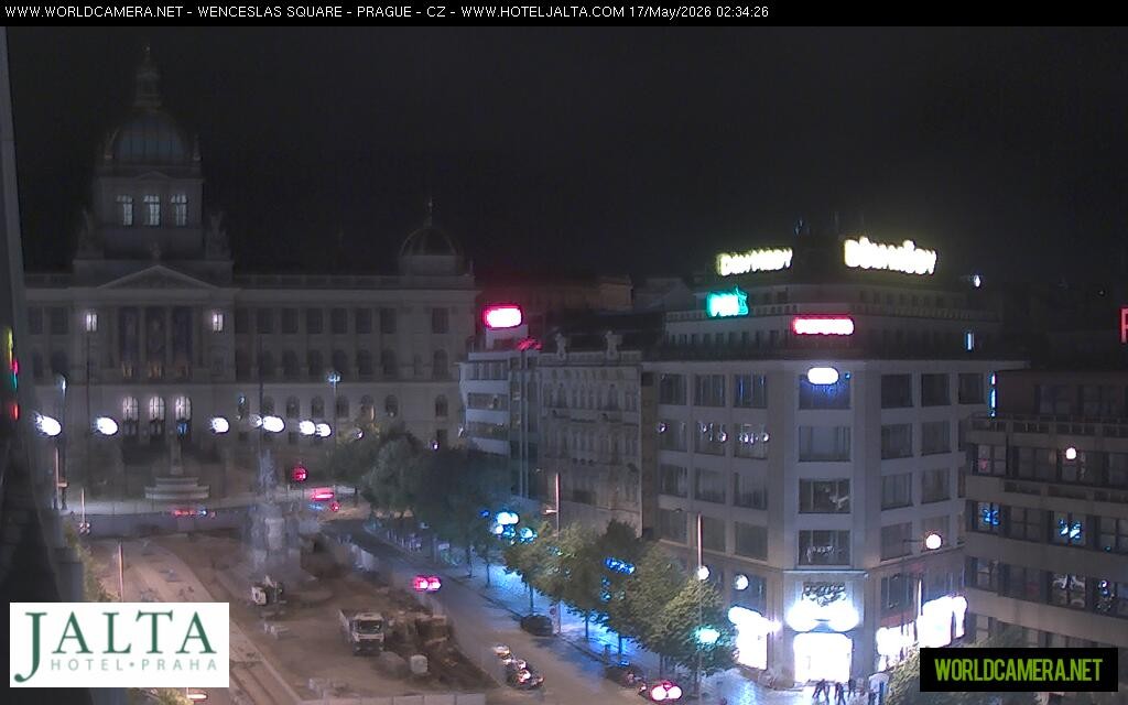Archived image Webcam Wenceslas Square in Prague