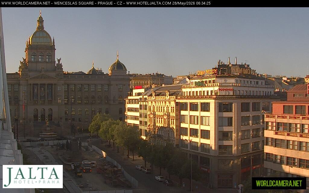 Archived image Webcam Wenceslas Square in Prague