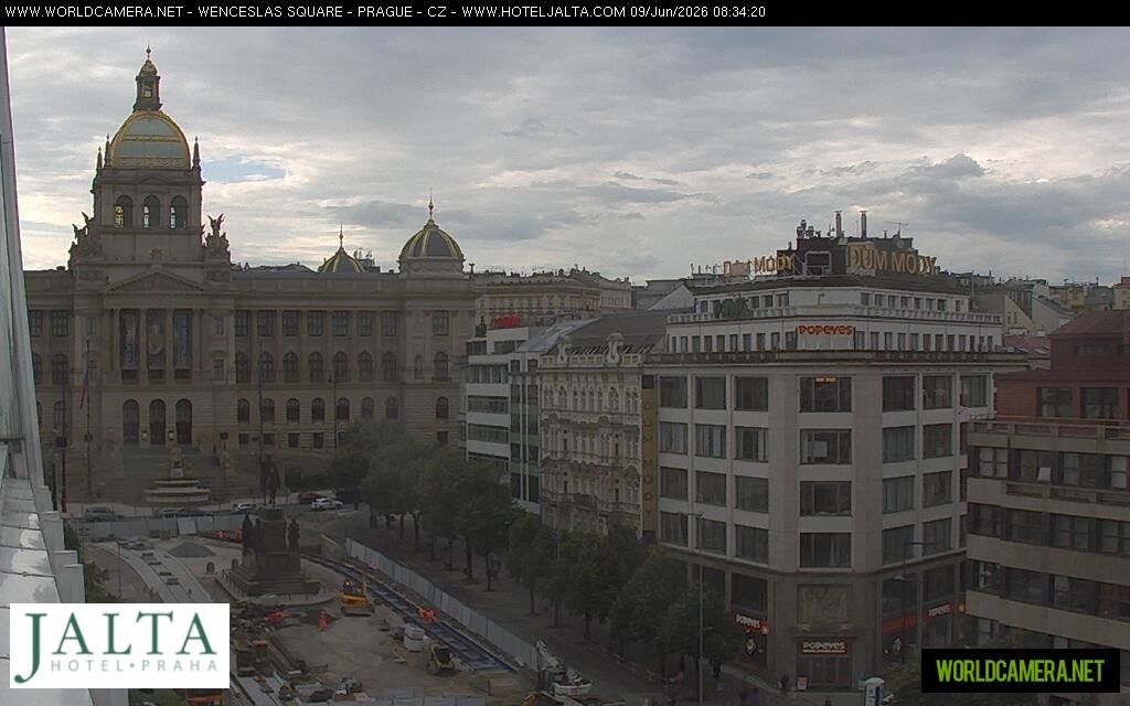 Archived image Webcam Wenceslas Square in Prague