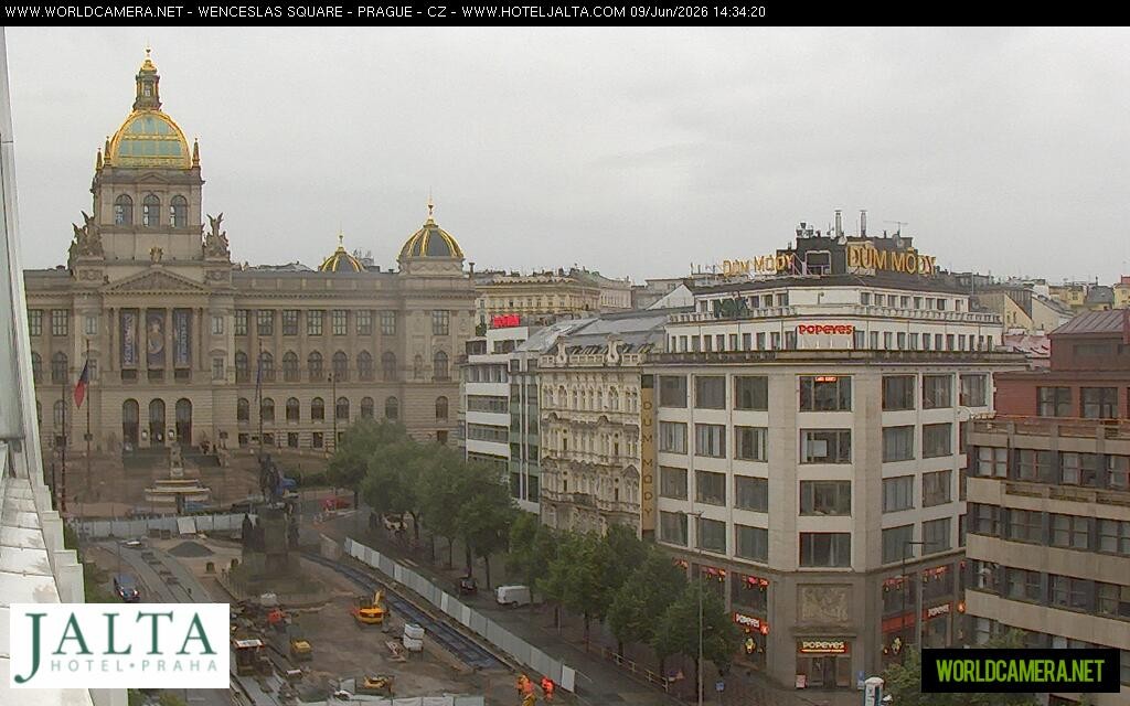 Archived image Webcam Wenceslas Square in Prague
