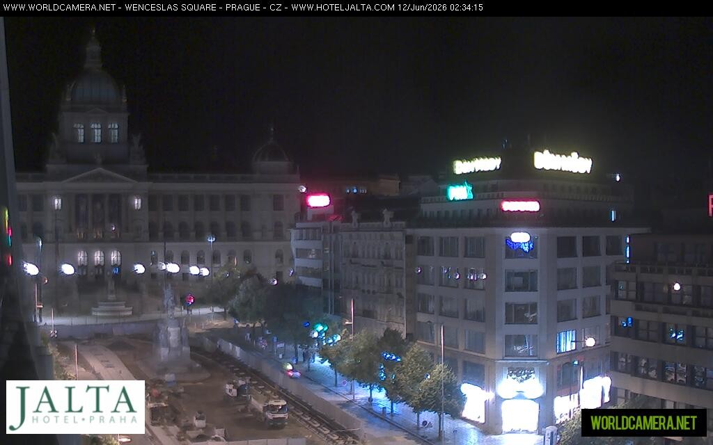 Archived image Webcam Wenceslas Square in Prague