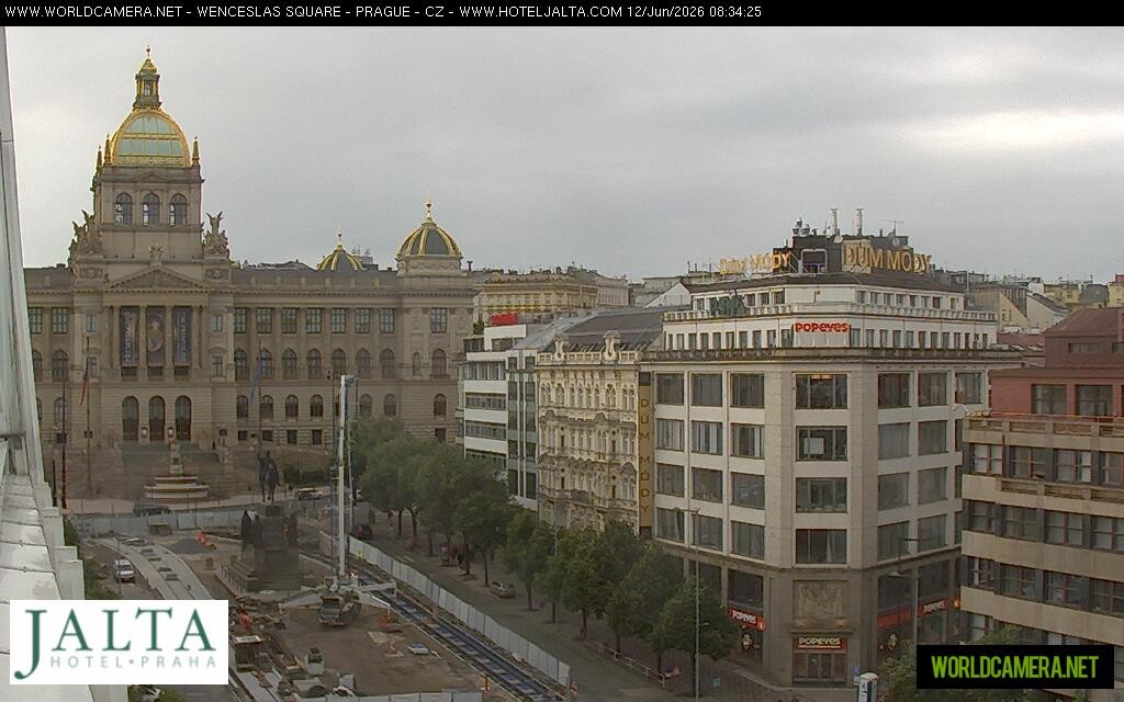 Archived image Webcam Wenceslas Square in Prague