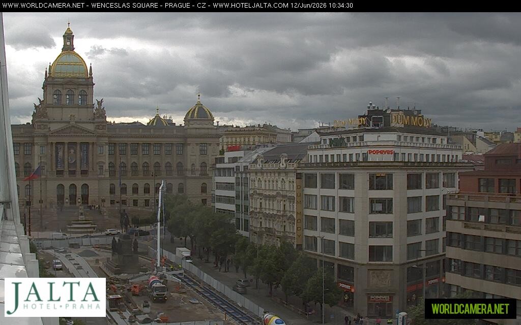 Archived image Webcam Wenceslas Square in Prague