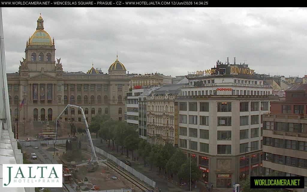 Archived image Webcam Wenceslas Square in Prague
