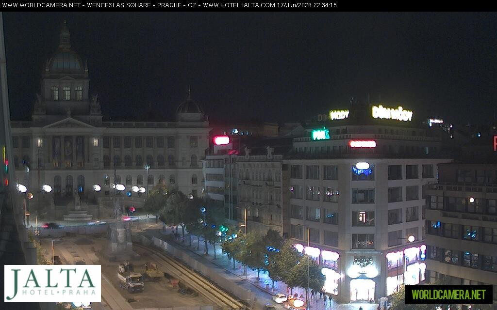 Archiv Foto Webcam Der Wenzelsplatz in der Neustadt Prags