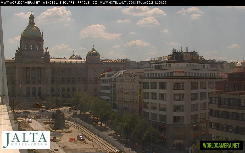 Archived image Webcam Wenceslas Square in Prague