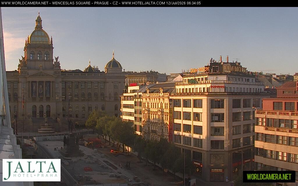 Archived image Webcam Wenceslas Square in Prague