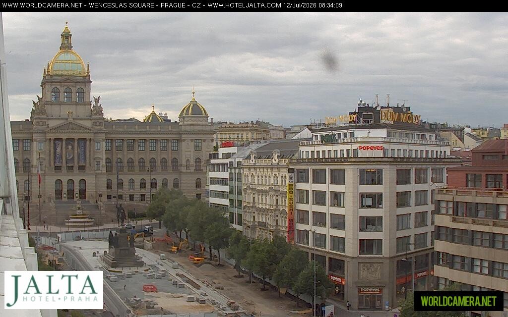 Archived image Webcam Wenceslas Square in Prague