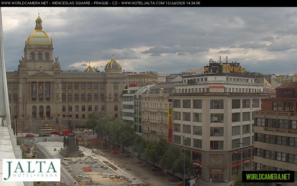 Archived image Webcam Wenceslas Square in Prague