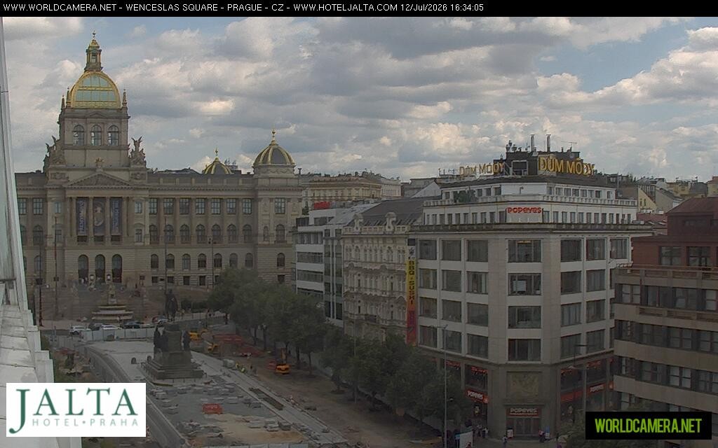 Archived image Webcam Wenceslas Square in Prague