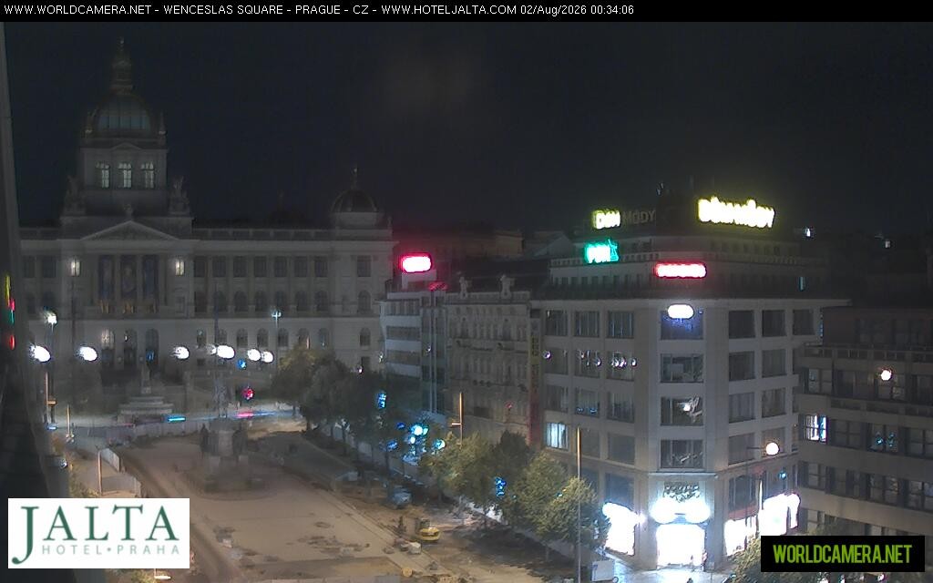 Archived image Webcam Wenceslas Square in Prague